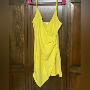 NWOT - Yellow - Asymmetric - Bodycon - Dress